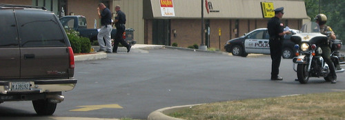 Officers discussing