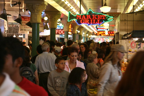 Pike Market crowd