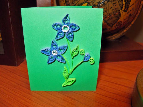 Blue Flower Card