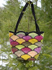 Felted Stained Glass Fan Bag