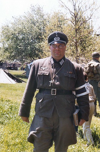 German Chaplain, WWII reenactor
