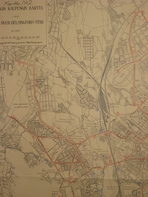 Helsinki Bicycle Infrastructure Network 1937