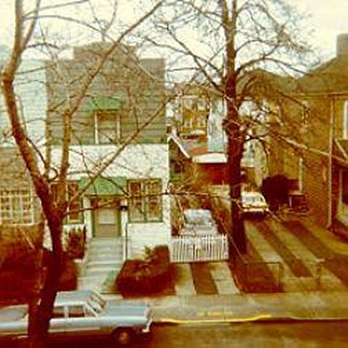 East 5th Street, photographed from the attic of 1367