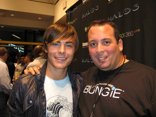 Zac Efron at Halo3 Launch