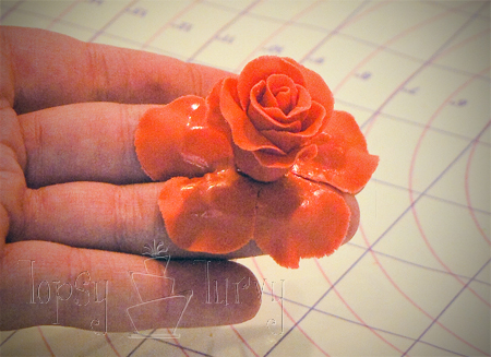 fondant rose tutorial petal layer 3 attaching