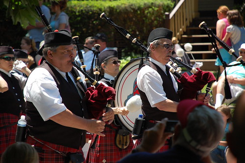 Bagpipers, after
