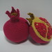 Pomegranate (Crocheted Fruit) by melbangel