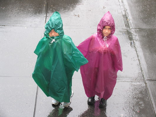 Two Kids in Rain