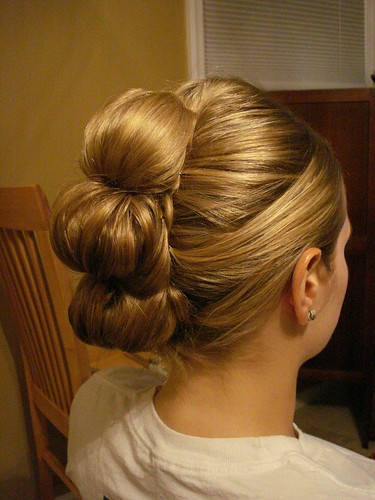 diy updo hairstyles_23. Blonde thick hair, updo