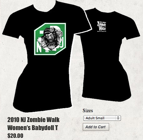 NJ Zombie Baby T-shirt
