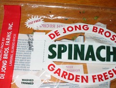 This spinach is fat-free!