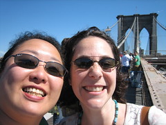 We are on the Brooklyn Bridge