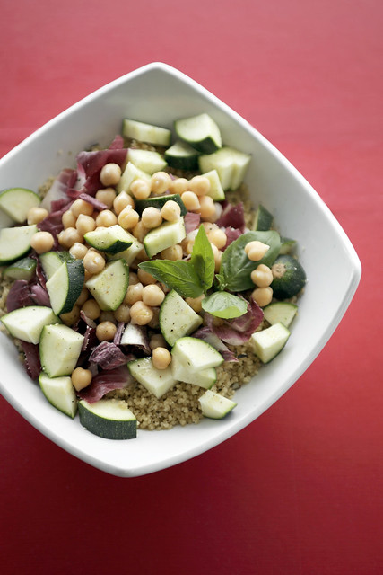 Chickpeas, Courgettes and Red Chicory Couscous