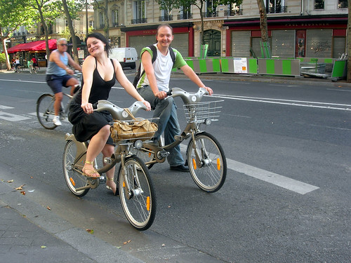 Velib' cyclists