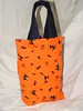 TurtleTote Trick or Treat Bag  **Orange Halloween shapes/purple skeletons**