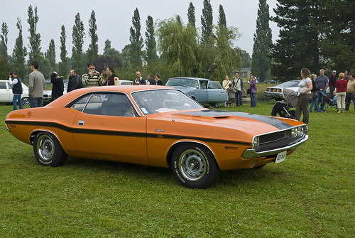 1970 Dodge Challenger Wallpaper. Orange 1970 Dodge Challenger