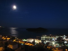 View of Dubrovnik at night
