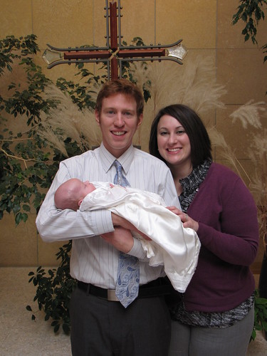 Lucy and her godparents