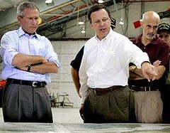 Bush, Brown, Chertoff during Katrina response