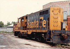 The Santa Fe  I.N branchline local . Chicago Illinois. 1984.