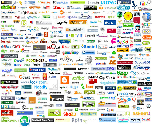 Web 2.0 Collage logos