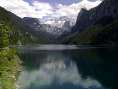 Landschaftsfoto mit Bergsee (Gosau)