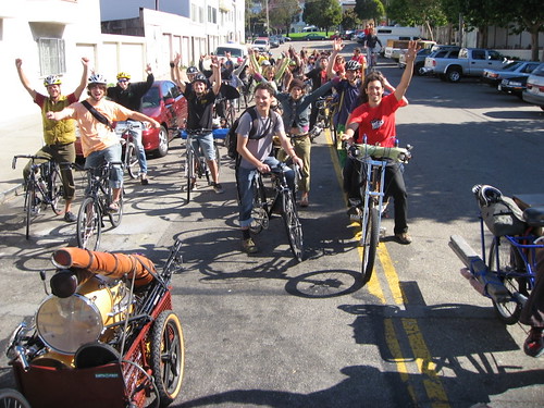 SF Cruisers taking a rare daytime cruise at the Bicycle Music Festival