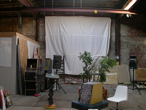 common area in shared studio building