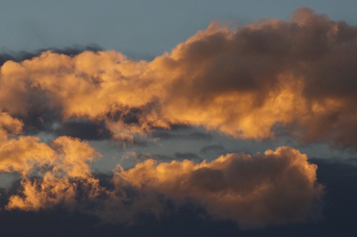 Sunset Lit Clouds