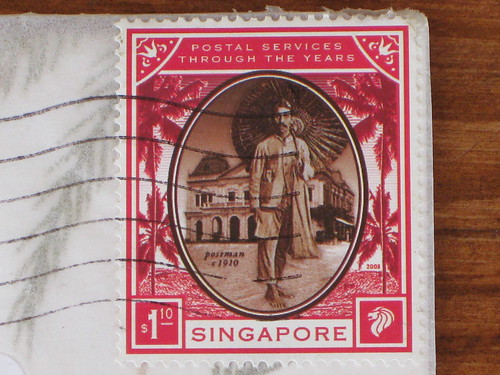 Singapore stamp: postal services through the years