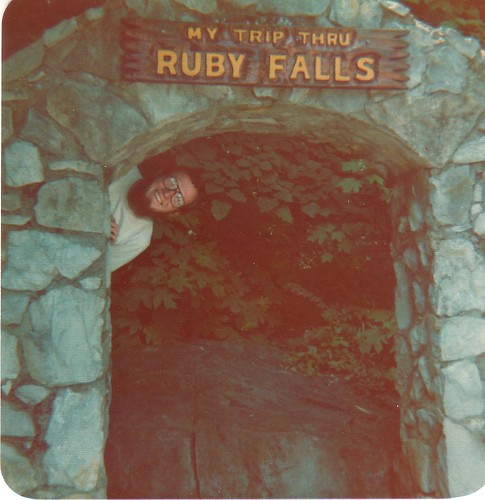 Dad at Ruby Falls