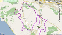 Santa Cruz Mountains Challenge - Route