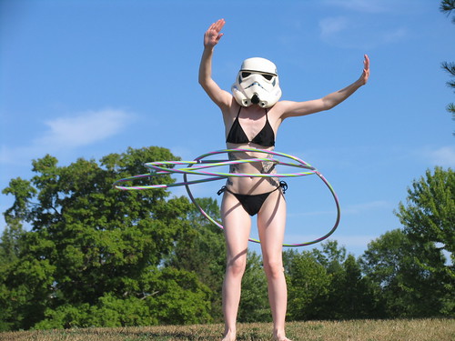 Sexy Stormtrooper Girl Hula Hoop