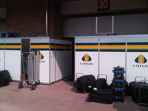 Lotus Racing garage entrance, Korea