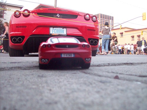 Ferrari F430's, big and small.