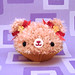 Amigurumi Pink fluff cupcake bear