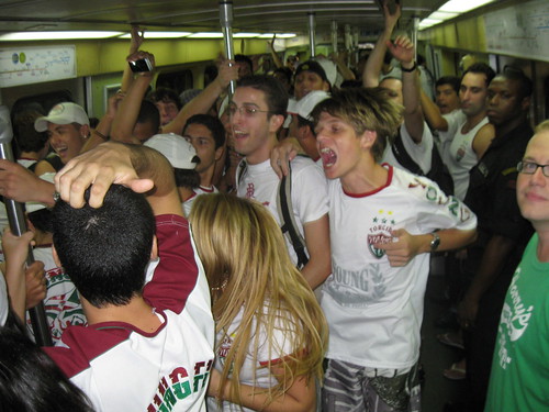 The subway ride to the game