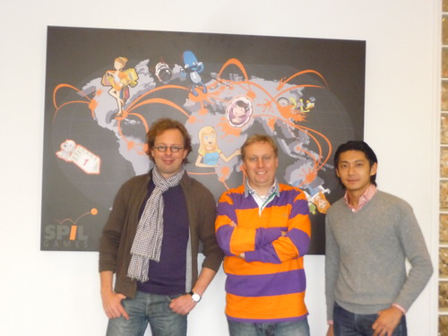 Peter Driessen, Marc van der Chijs & Ho-Pin Tung at Spil Games