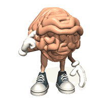 animated brain thinking scratching head
