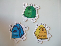 Recycling stickers