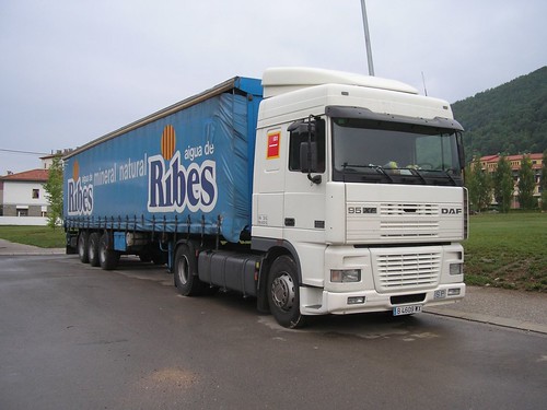 camió Daf a Ripoll (Girona)