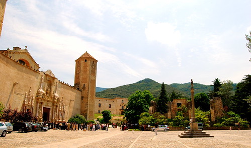 Outside the Church - Poblet