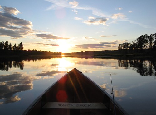 Canoeing into Sunset