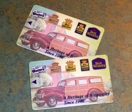 Keycards at Best Western Croswinds Motor Inn