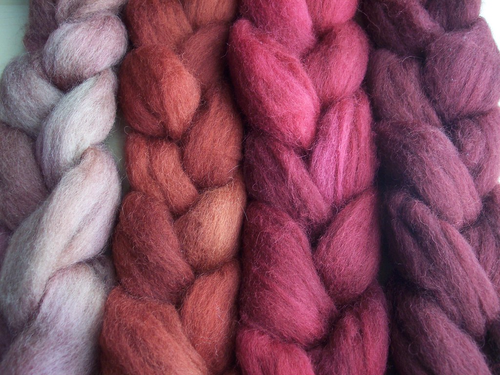 handdyed red