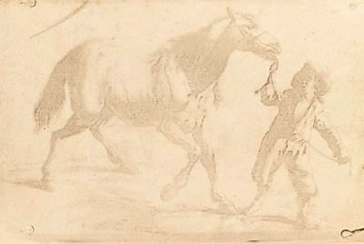 Boy Leading His Horse
