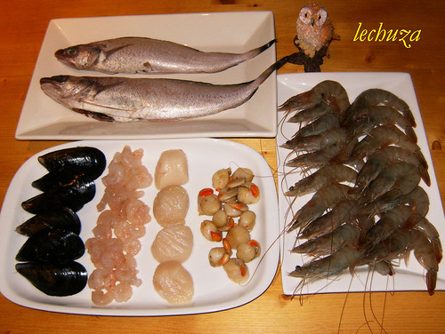 Pastel de pescado y marisco-ingrs.