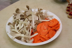 菇類和紅蘿蔔