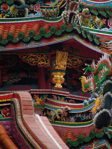 Detail of the Longshan Temple, Taipei, Taiwan