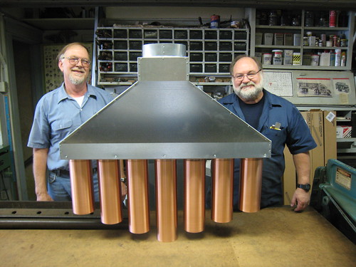 Our copper pipes kitchen range hood done and delivered!